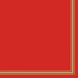 "Lea Red" Servietter, 33 x 33 cm, 20 stk