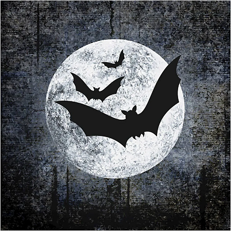 Serviett "Moon and Bats" 33 x 33 cm. 3 lags.