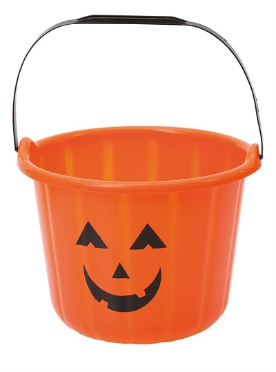 Halloween Gresskar bøtte, 19 cm. - Skatollet.no