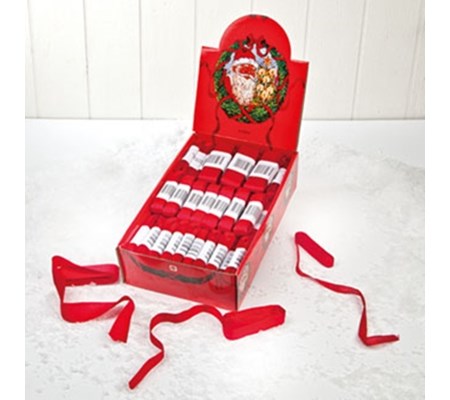 Rødt silkebånd, 10mm x 5m