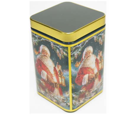 "Santa" Kvadratisk metall-boks