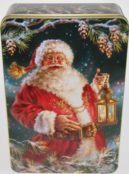 "Santa" Rektangulær metall-eske