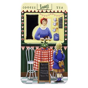 "Kiosk Coffee & Tea - Lucie's" Metallboks