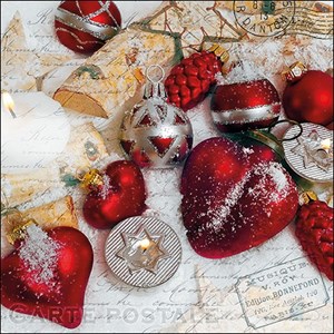 "Christmas Greetings" Servietter, 33 x 33 cm, 20 stk