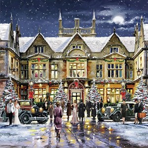 Serviett "X-mas Dinner Party" 33 x 33 cm, 20 stk