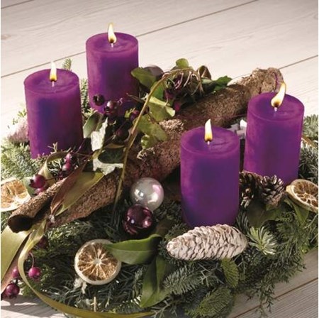Serviett "Advent Wreath" 33 x 33 cm, 20 stk