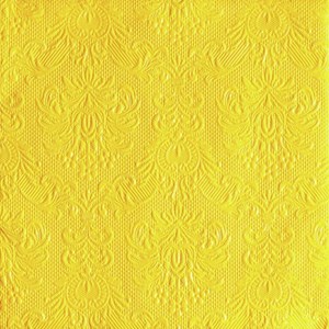 " Elegance Yellow" Servietter, 33 x 33 cm, 20 stk