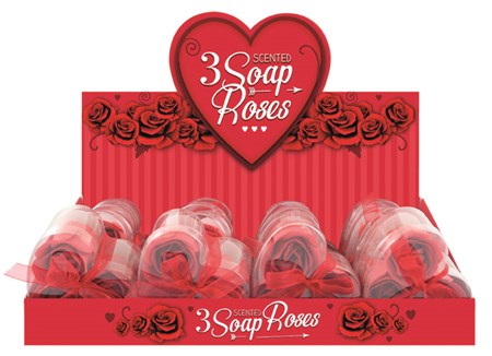 "3 Pieces Sented Soap Roses"