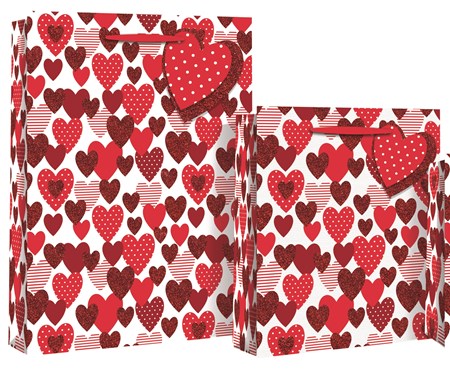 "Scattered Hearts" gavepose X-large