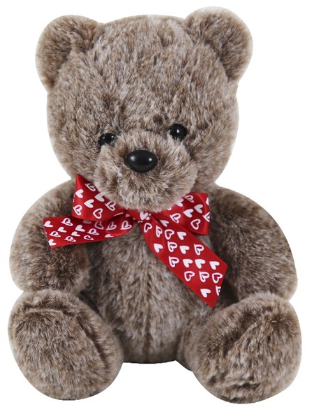 "Valentine's Bear Plush" 22 cm, 3 assorterte farger