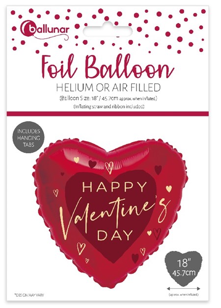 "Happy Valentine Day Foil" Ballong
