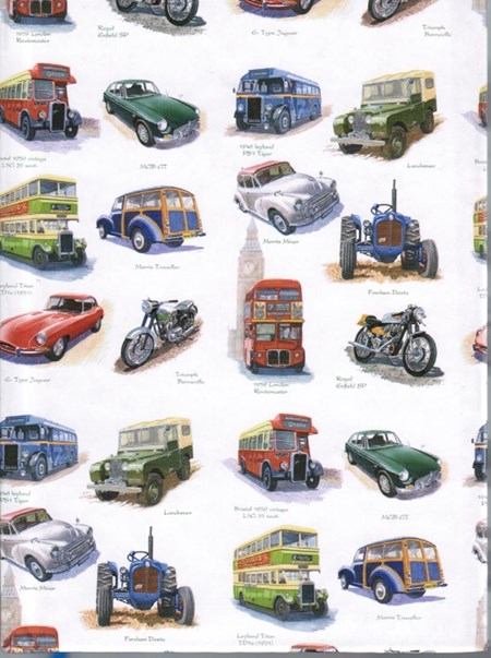"Nostalgic Cars", Notatbok, A6, linjert, 80