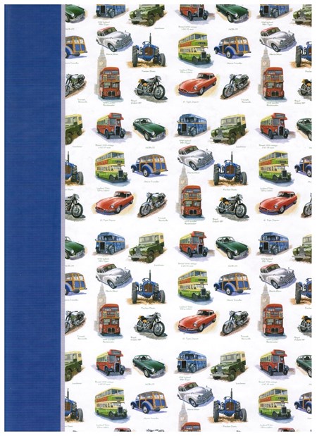 "Nostalgic Cars", Notatbok, A4, linjert, 80