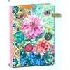 "Pink Flower" Button Journal