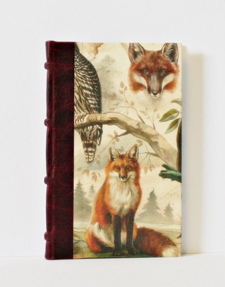 "Fox & Owl" Half-Leather Bound Journals, A5,