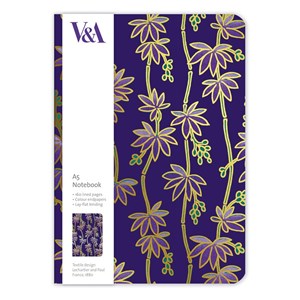 "Purple Flowers" A5 Luxury Notebook