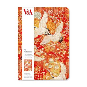"Kimono Cranes" A5 Luxury Notebook
