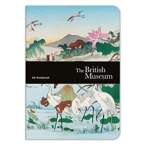 "Herons with Lotus" A5 Luxury Notebook