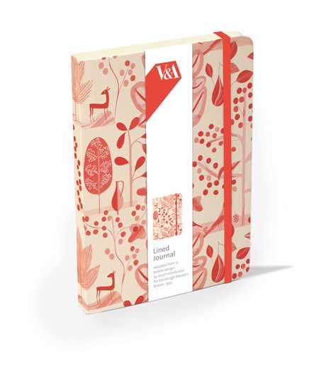 "Red Garden" Elasticated Journal