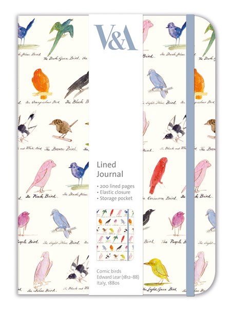 "Edward Lear Birds" Lined Journal