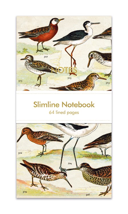 "English Wading Birds" Slimline Notebook