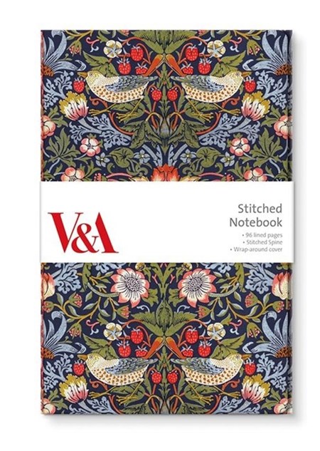 "Strawberry Thief" Stitched Notebook