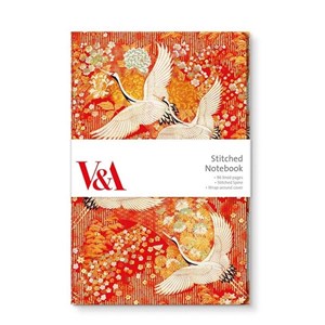 "Kimono Cranes" Stitched Notebook