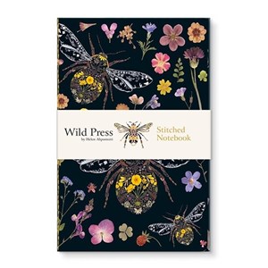 "Three Bumblebees" Stitched Notebook