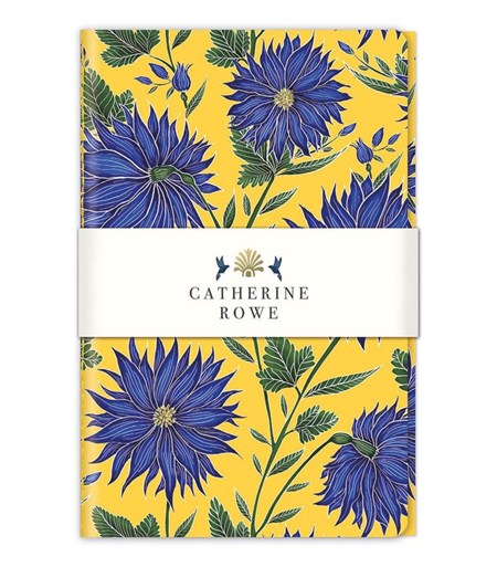 "Blue Flowers" Stitched Notebook