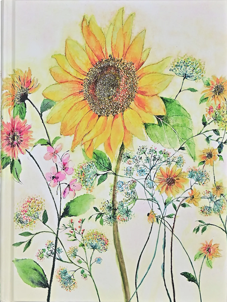 "Watercolor Sunflower" Bookbound Journal