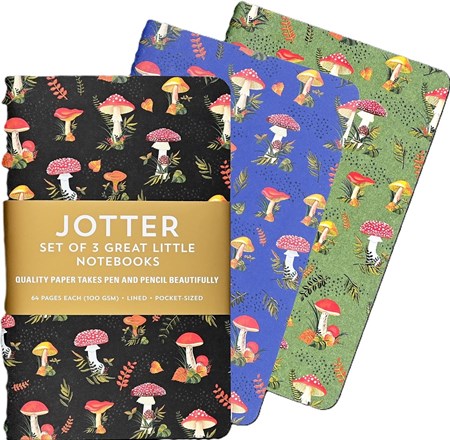 "Mushrooms" Jotter Notebook Sets (3)