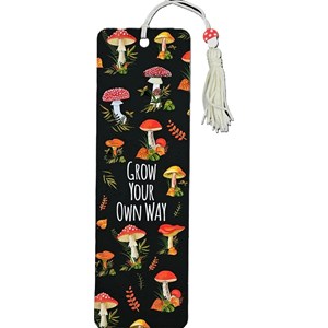 "Mushrooms" Beaded Bookmark