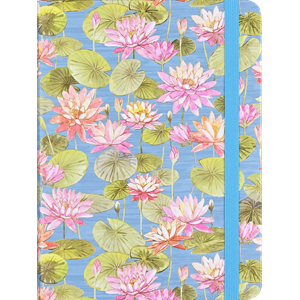 "Water Lilies" Mid-size Journal