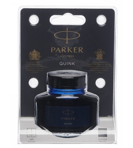 Parker blekkhus, blå/svart, permanent, 57 ml