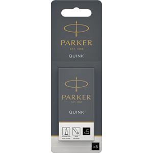 Parker blekkpatroner, sort, 5 stk