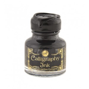 "Black Calligraphy Ink with Wax Seal Top" 30 ML