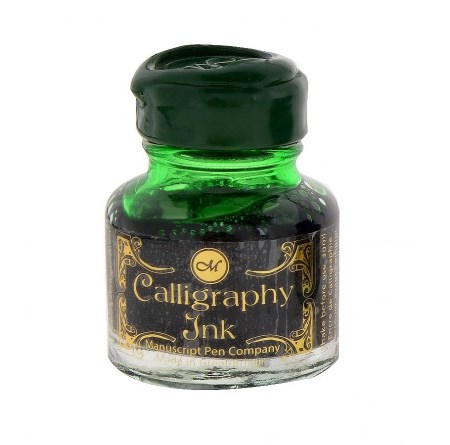 "Emerald Calligraphy Ink with Wax Seal Top" 30 ML