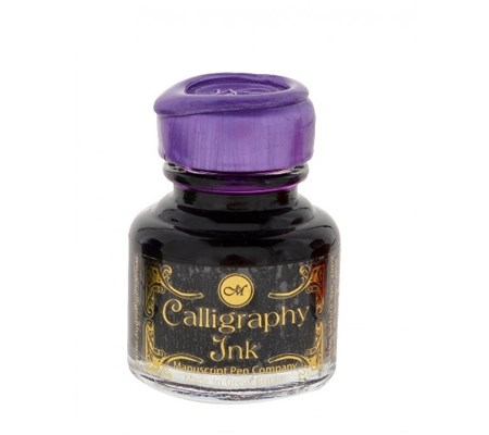 "Purple Calligraphy Ink with Wax Seal Top" 30 ML
