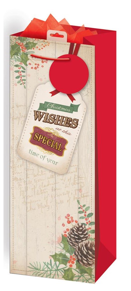 "VIntage Text" Flaskepose
