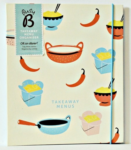 "Busy B - Takeaway Menu Organiser"