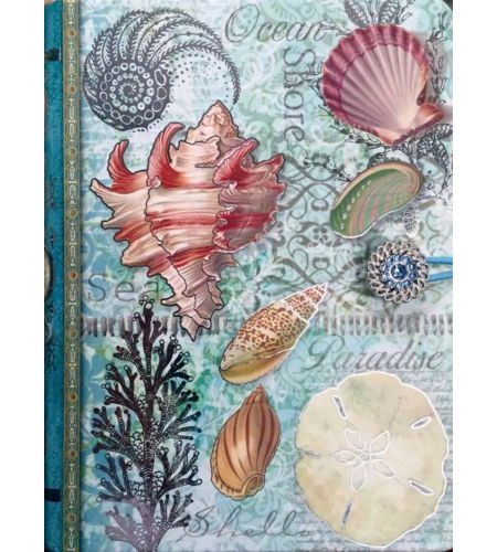 "Sea Shells" Button Journal