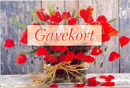 Gavekort, dobbelt m/konvolutt