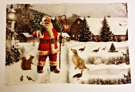 "Santas Park" bordbrikke, 30 x 45 cm.