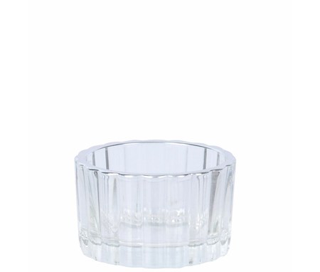 Sture Telysholder med sølvkant D8, H5,5 cm.