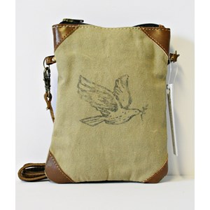 "Peace Dove", Khaki, Mini Bag
