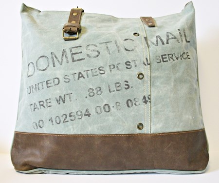 "Domestic Mail" ,Turquoise, Shoulder Bag