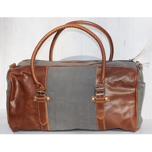 "Midwife" ,Canvas with Leather, Shoulder Bag