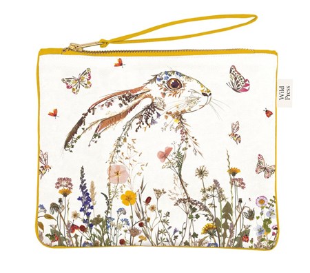 "Wildflower Hare" Pouch Bag