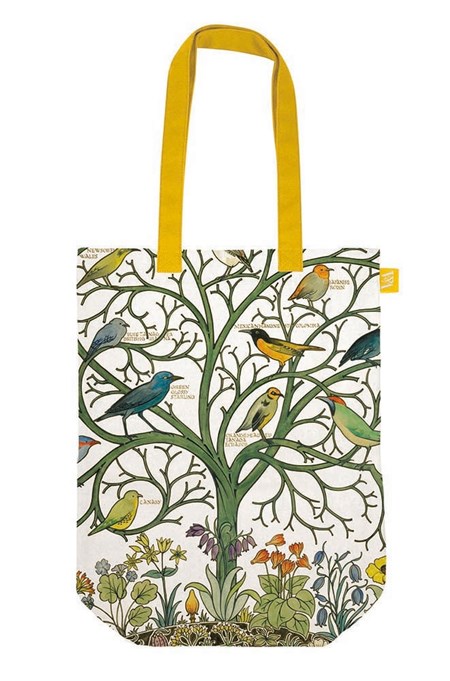 "Birds of Many Climes" Tote Bag i organisk bomull kansvas