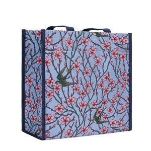 Shopper Bag Premium "Almond Blossom and Swallow"
